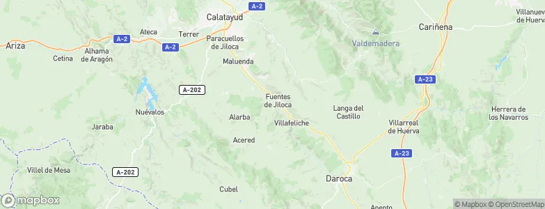 Fuentes de Jiloca, Spain Map