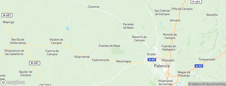Fuentes de Nava, Spain Map