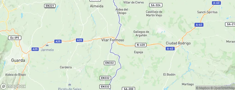 Fuentes de Oñoro, Spain Map