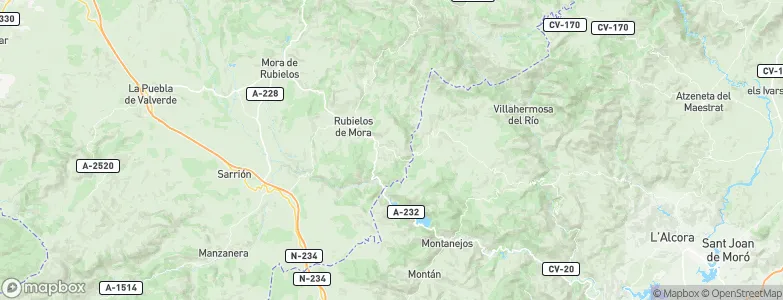 Fuentes de Rubielos, Spain Map