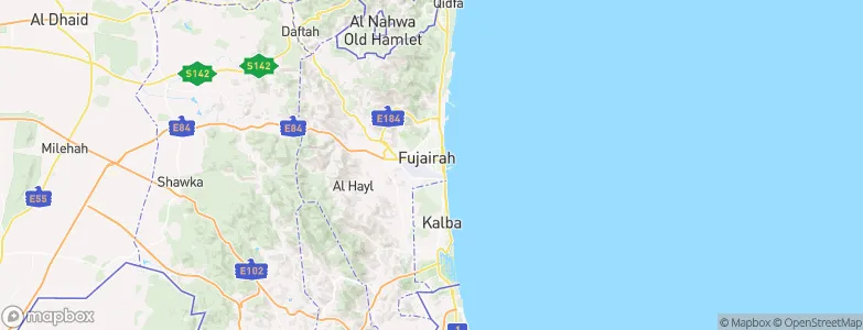 Fujairah, United Arab Emirates Map