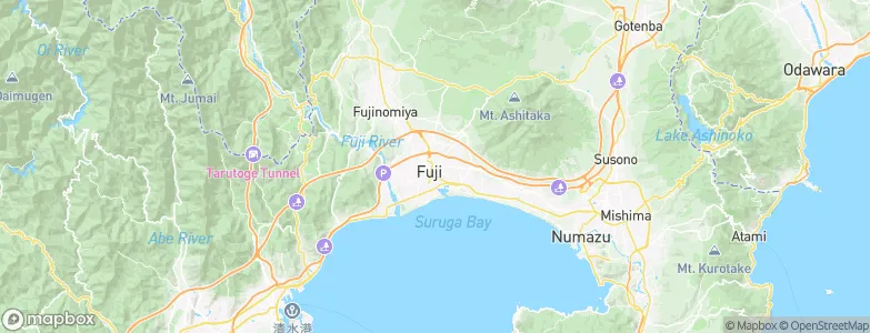 Fuji, Japan Map
