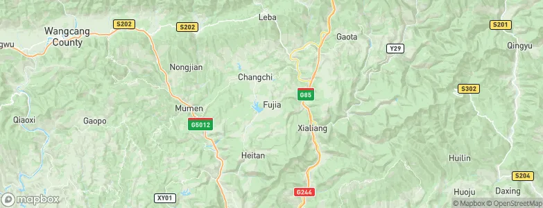 Fujia, China Map