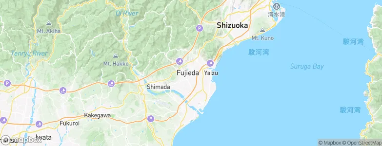 Fujieda, Japan Map
