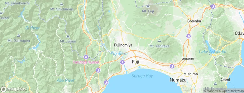 Fujinomiya, Japan Map