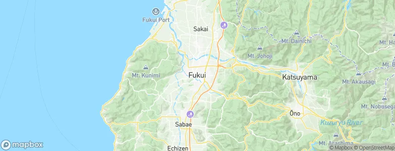 Fukui-shi, Japan Map