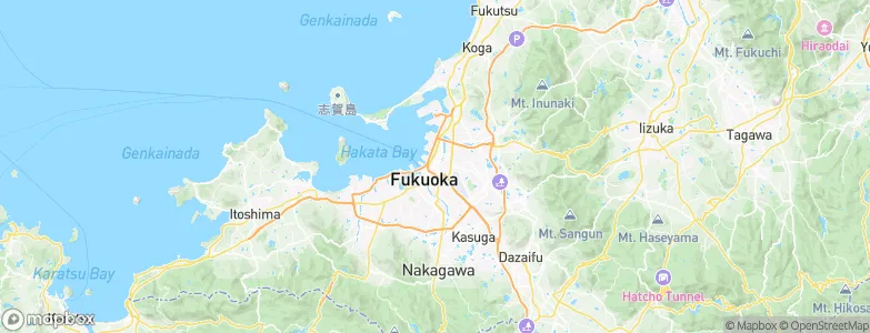 Fukuoka, Japan Map