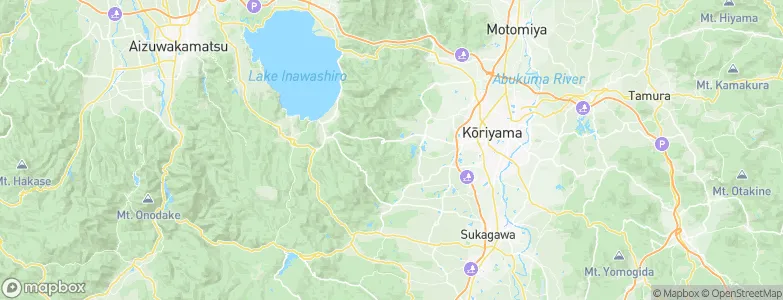 Fukushima-ken, Japan Map