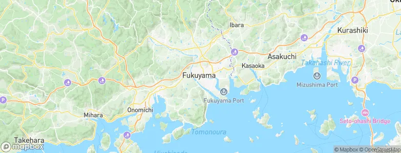 Fukuyama, Japan Map