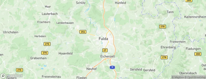 Fulda, Germany Map