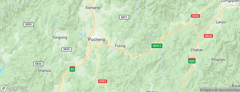 Fuling, China Map