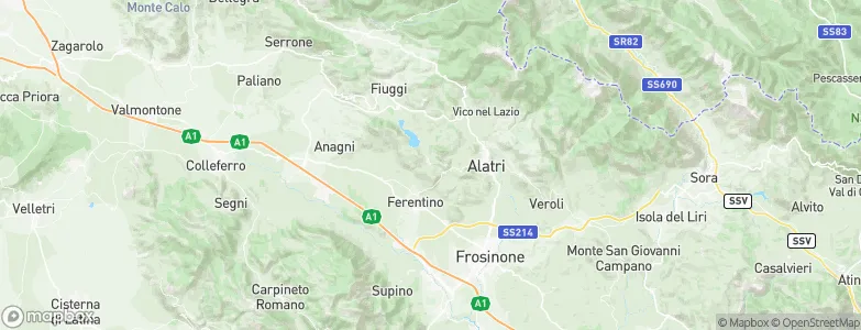 Fumone, Italy Map