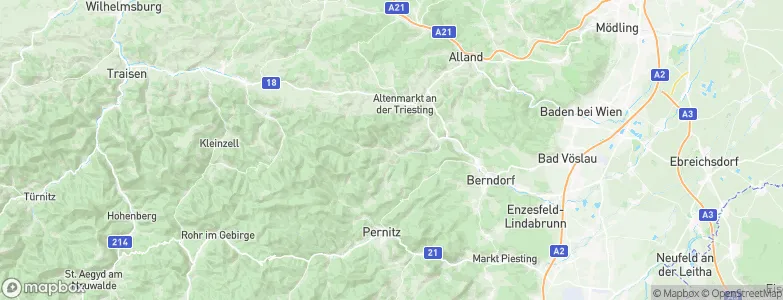 Furth an der Triesting, Austria Map