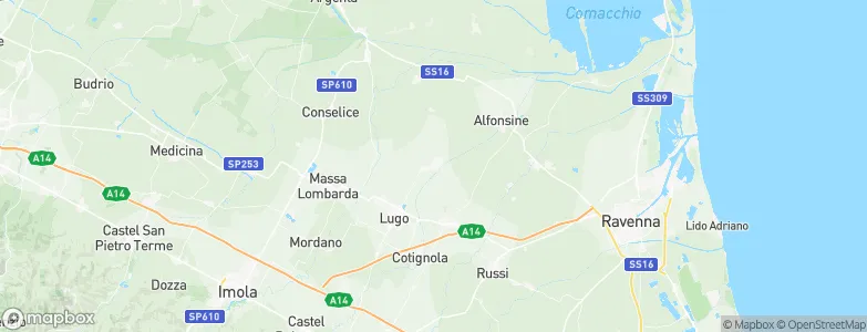 Fusignano, Italy Map