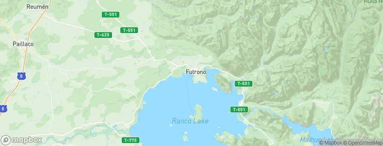 Futrono, Chile Map