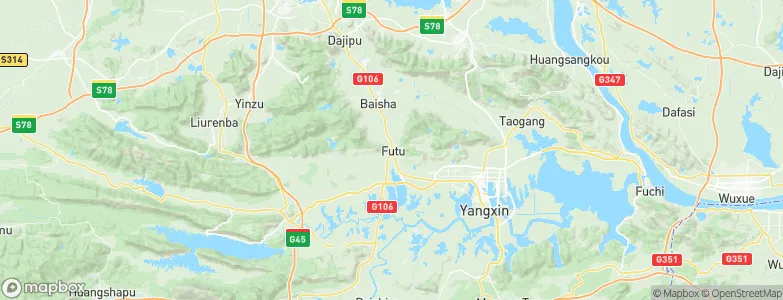 Futu, China Map