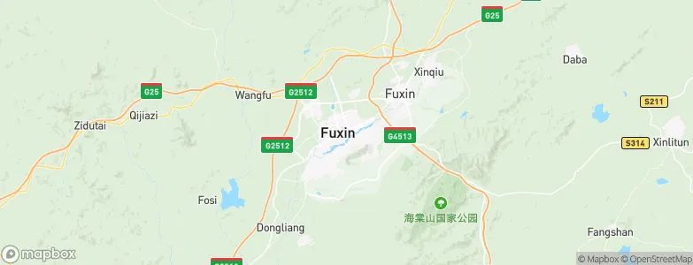 Fuxin, China Map