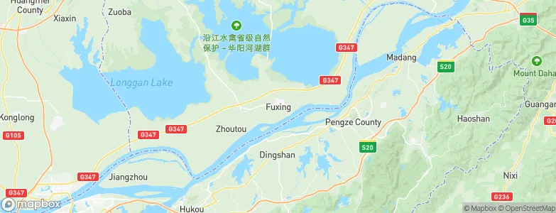 Fuxing, China Map