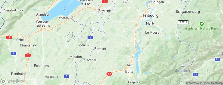 Fuyens, Switzerland Map