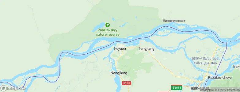 Fuyuan, China Map
