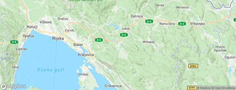 Fužine, Croatia Map