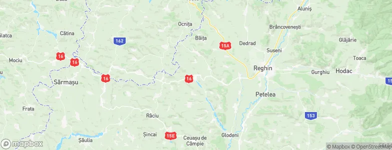 Fărăgău, Romania Map
