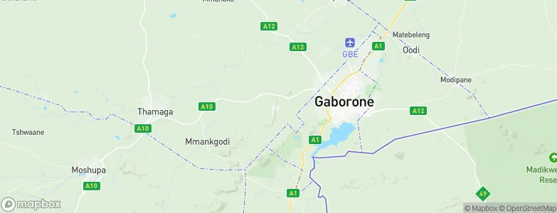 Gabane, Botswana Map