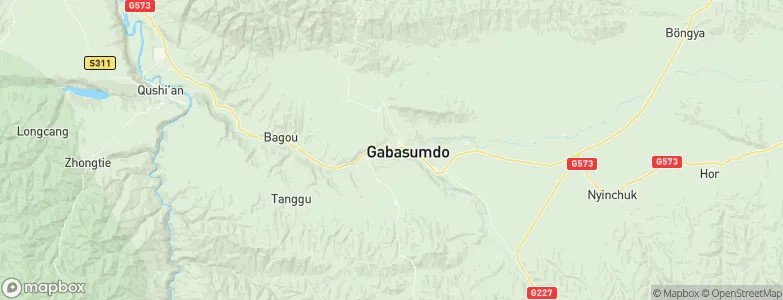 Gabasumdo, China Map