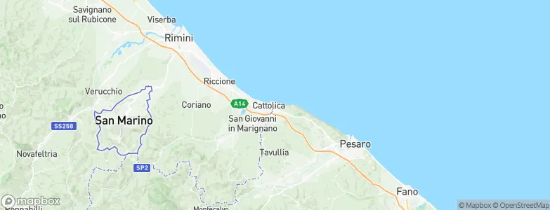 Gabicce Mare, Italy Map