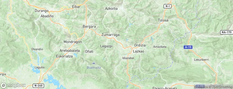 Gabiria, Spain Map
