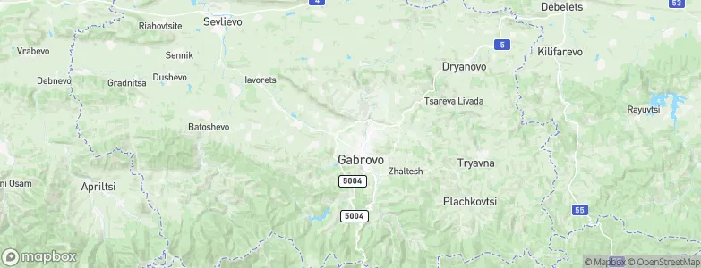 Gabrovo, Bulgaria Map