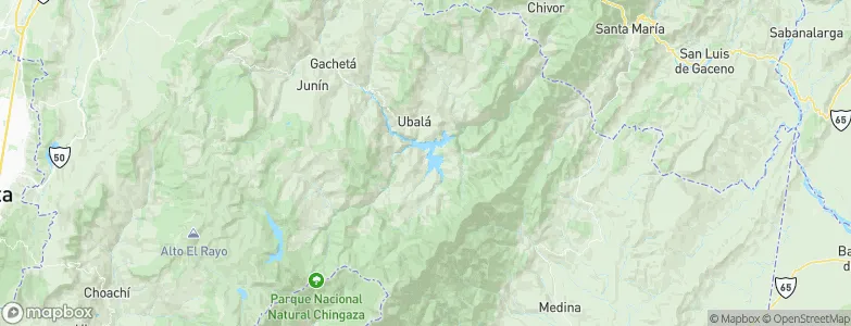 Gachalá, Colombia Map