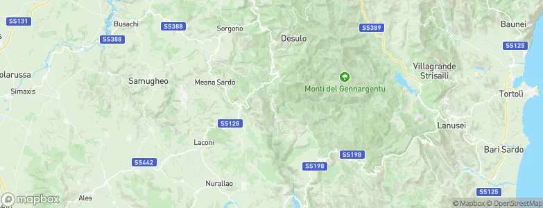 Gadoni, Italy Map
