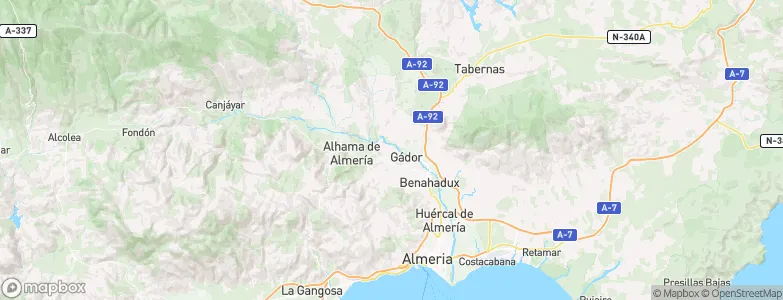 Gádor, Spain Map
