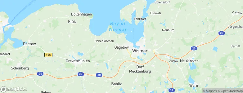 Gägelow, Germany Map