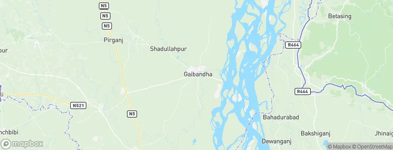 Gaibandha, Bangladesh Map