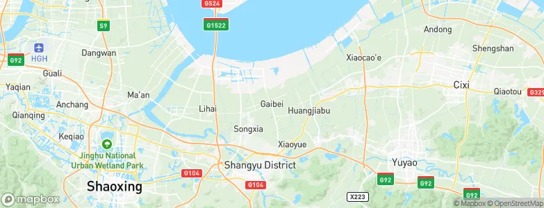 Gaibei, China Map