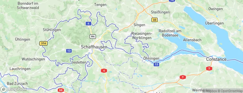 Gailingen, Germany Map