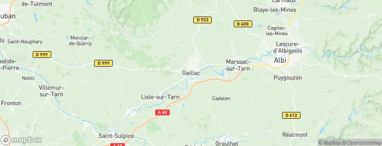 Gaillac, France Map