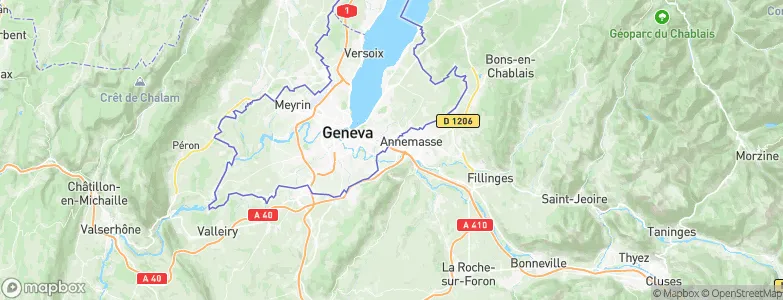 Gaillard, France Map