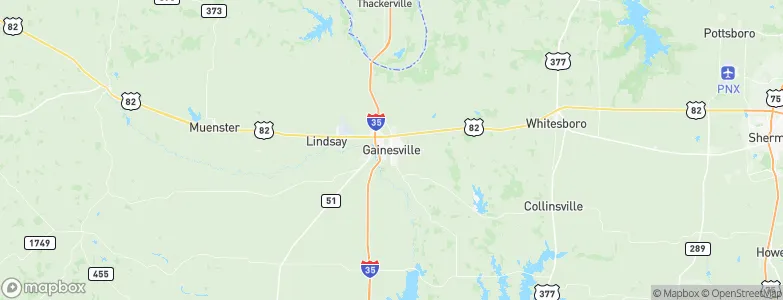 Gainesville, United States Map
