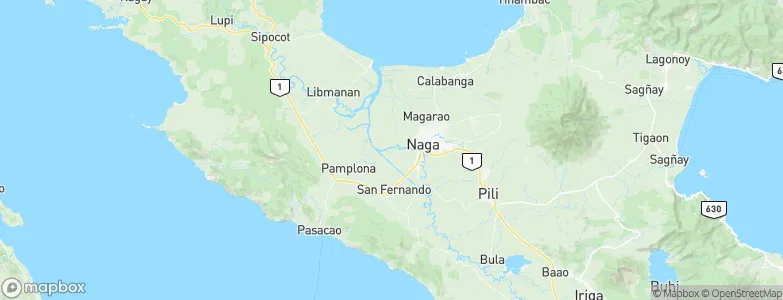 Gainza, Philippines Map