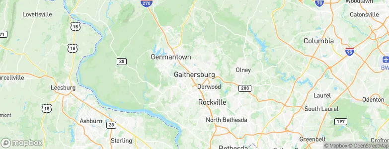 Gaithersburg, United States Map