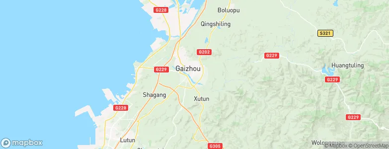 Gaizhou, China Map
