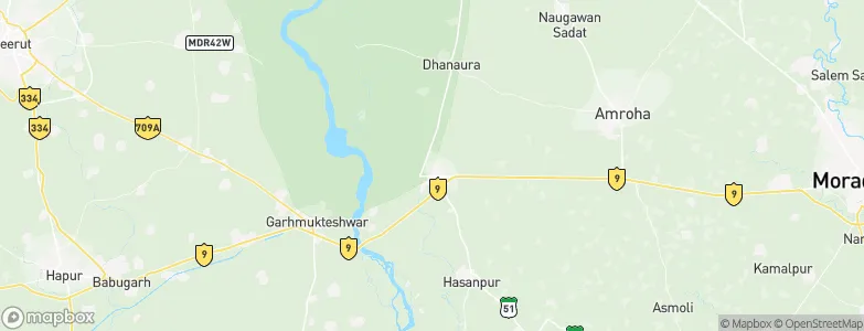 Gajraula, India Map