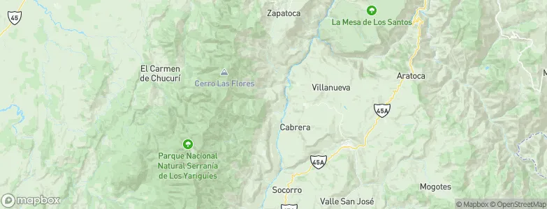 Galán, Colombia Map