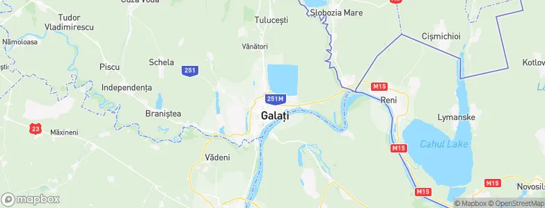Galati, Romania Map