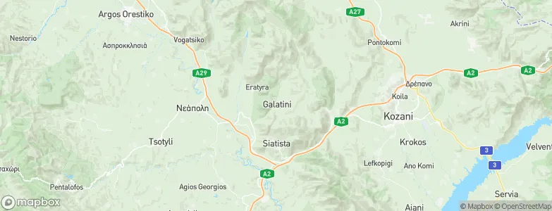 Galatiní, Greece Map