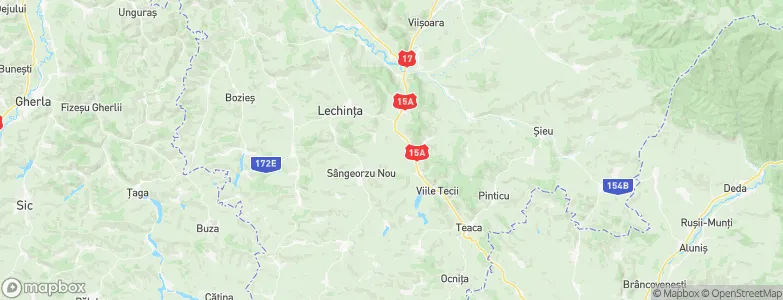 Galaţii Bistriţei, Romania Map