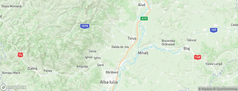 Galda de Jos, Romania Map